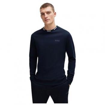 Boss Pyjama Relax Long Set 50509411 Dunkelblau Regular Fit