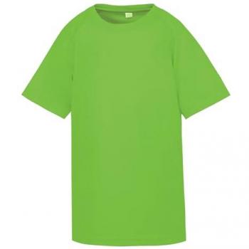 Spiro Performance Aircool Boys' Green Tee