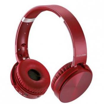 Headphone Bluetooth PH266 Vermelho - MULTILASER