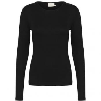 KAFFE Carna Damenlangarmshirt Schwarz M