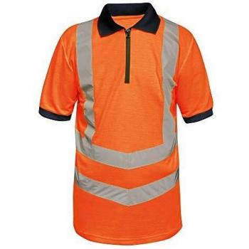 Regatta Professional Mens Hi-Vis Wicking Polo Shirt Hi Vis Orange