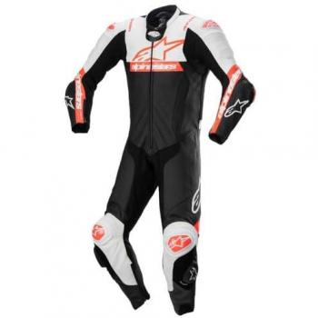 Missile V2 Ward Mono de Moto con Reflejos Fluorescentes Negro-Blanco-Rojo