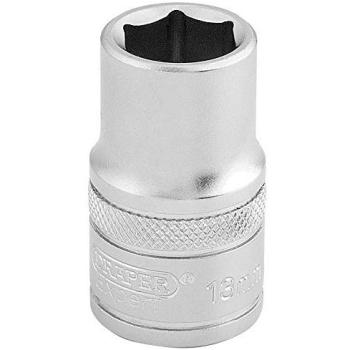 Draper 1/2 Drive Satin Finish Hexagon Socket Metric 1/2 13mm