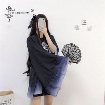 Japanese Print Long Sleeve Kimono
