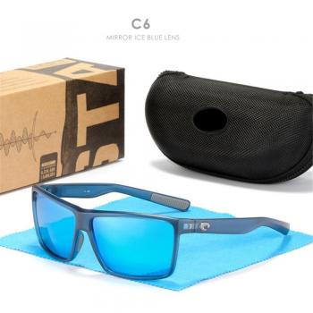 Sports Polarized Sunglasses for Fishing TR90 Square Frame