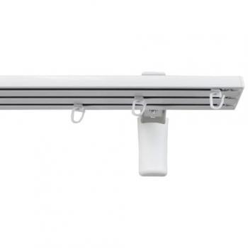 GARESA Gardinenschiene »Flächenvorhangschiene SMART«, 3-läufig, Wunschmaßlänge, Aluminium, Wand