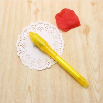 Big Head Magic Purple UV Light Pen - 2-in-1 Invisible Ink Drawing Toy for Children