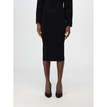 Pinko Black Zip Closure Midi Skirt for Women - XS