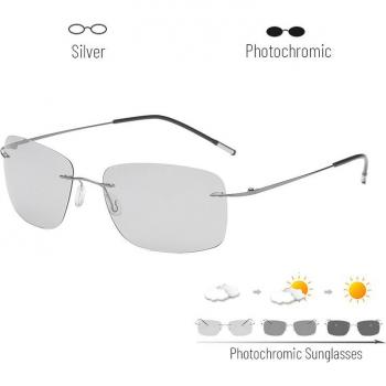 Lunettes de soleil polarisées sans monture pour hommes