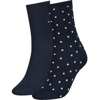 Tommy Hilfiger Dot 2 Pack Plave Ponoške