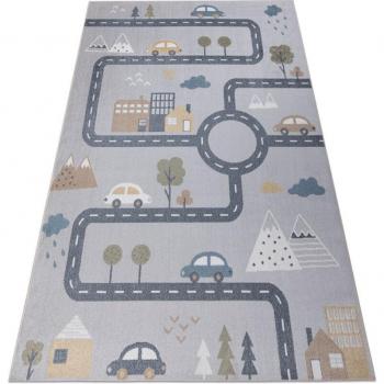 Bono 726 Street Light Grey Area Rug 160x220 cm