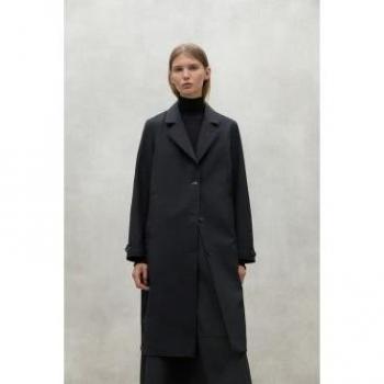 Gabardina Albert Negra de Ecoalf para Mujer