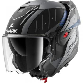 Casco Modular Shark OXO Antracita Azul Negro