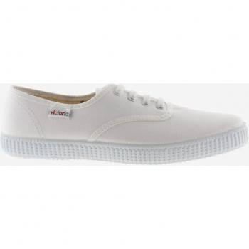 Inglesas Victoria 106613 Lona Unisex con Cordones Blancos