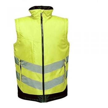 Men's Regatta Professional Mens HiVs Pro Waterproof Bodywarmer - Yellow - Size: L