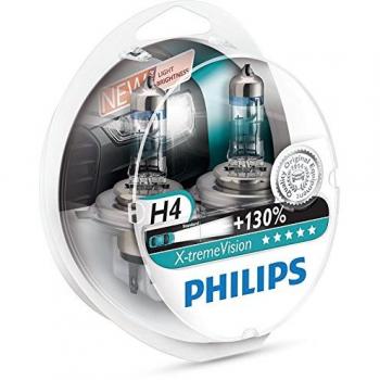 Philips Lampada Alogena X-treme Vision H4 12V 6000K