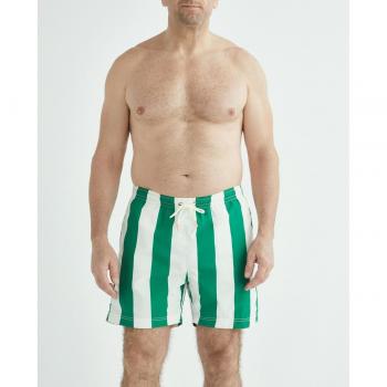Bañador Ecoalf Hombre Bequia Verde y Blanco – Modelo 2024