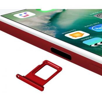 Clappio SIM-Halterung für iPhone 7, Rot