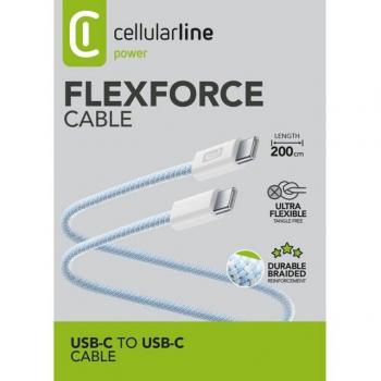 Cavo Siliconato USB-C 2m Blu