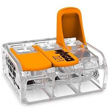 Borna De Conexion Rapida 3 Vias 6mm2 30 Und. 221-613 Wago