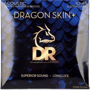 Bronze Coated 12‑String Dragon Skin+ Dr Strings Extra Light