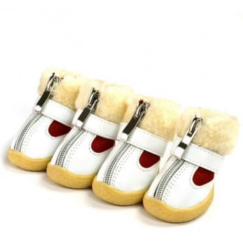 4 Pcs Waterproof Dog Shoes for Small Breeds