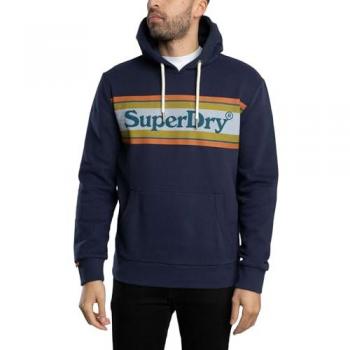Sudadera Relaxed Superdry con Capucha y Logo