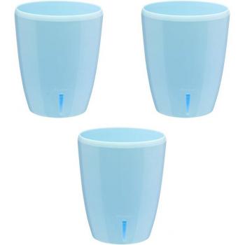 Serbatoio d’Acqua Integrato per Orchidee Blu – Kit di 3 Vasi