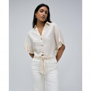 Salsa Jeans CAMISA LIGHTDENIM CON LAZO EN EL DOBLADILLO