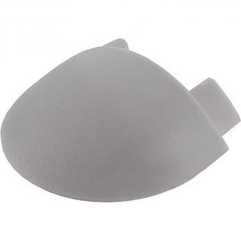 Tappi Terminali Deko-Light F-AM-01-10, 2 Pezzi, Grigi, per Copertura Piatta e Arrotondata