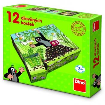 Dřevěné kostky s Krtečkem a jeho přáteli