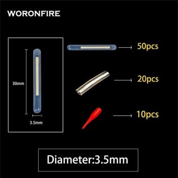 Fluorescent Night Fishing Float Lightsticks - 20/50pcs, 4.5*37mm