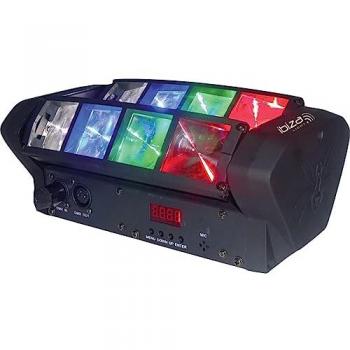 IBIZA LED8-MINI Effet de lumière Mini-Spider