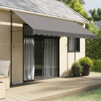 VidaXL 350x150 cm Anthracite Retractable Awning