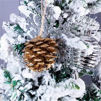 Holiday Pine Cone Bauble Set – 6 Pieces
