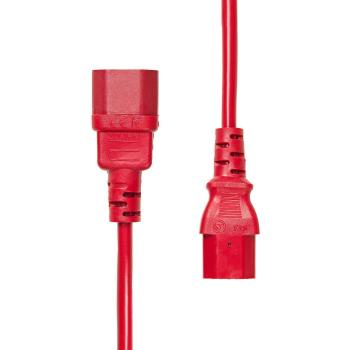ProXtend 1m Red C13 to C14 Power Extension Cable