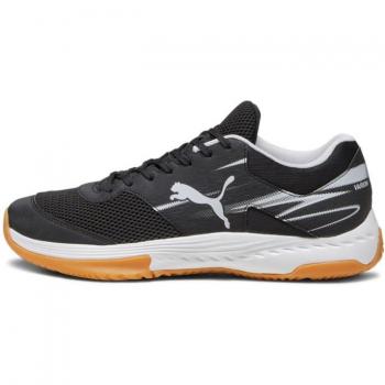 Puma Varion II - Chaussures de salle pour adultes, noir-gris-jaune, taille 42