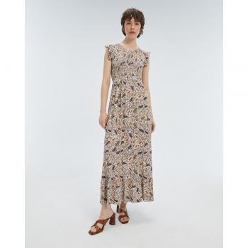 Andam Vestido largo en punto estampado sin mangas