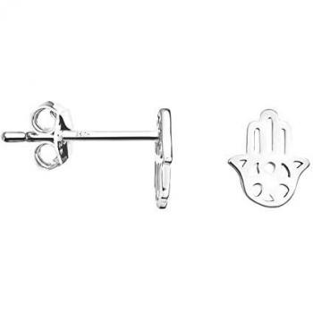 Sofia Milani Ohrstecker Hand der Fatima, 925 Silber