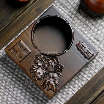 Ebony Wood Carved Ashtray