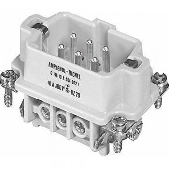 Amphenol C146 10A006 002 1-1 Stifteinsatz Heavy|mate® C146 Gesamtpolzahl 6 + PE 1 St
