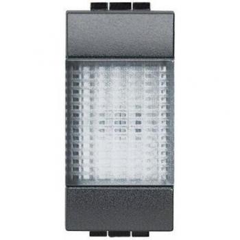 BTicino L4371T Lumière de Sécurité Livinglight, Diffuseur Transparent, Unité Anthracite, Ensemble 10