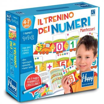 Il trenino dei numeri Montessori. Happy. Ediz. illustrata. Con gadget
