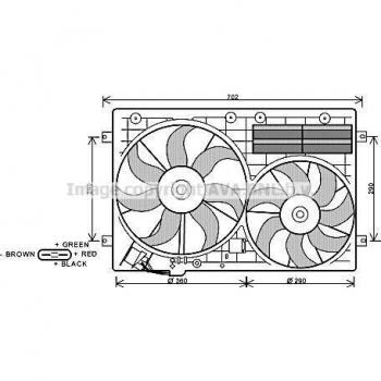 VN7529 Ava Radiator Fan