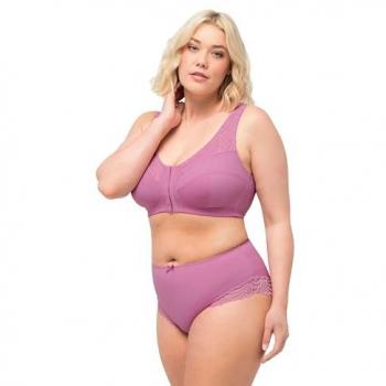 Ulla Popken Miederhose Midislip seitlich transparente Spitze