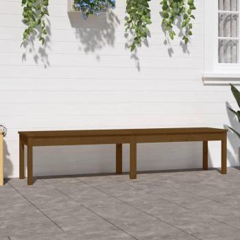 VidaXL 2-Seater Garden Bench Honey Brown 203.5x44x45 cm Solid Wood Pine