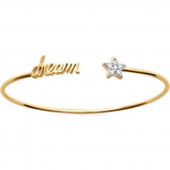 Pulsera “Trésors Lily” 56 mm, 15×7 mm, Dorado Blanco