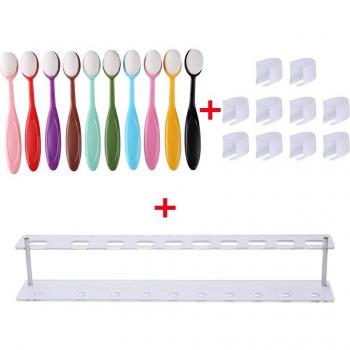 Artistry Essentials: Blush Brush Set with Stand and Storage