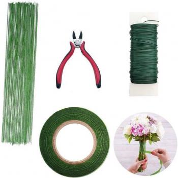 Bande florale verte