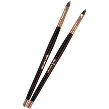 Artsecret 2PCS Lip Brush - Makeup Tool with Synthetic Hair and Rose Gold Ferrule